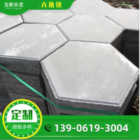 定制六角块高速公路河道高铁护坡砖六边形实心空心砖混凝土砖瓦